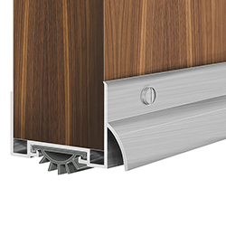 Cal Royal DSR-410 Aluminum Door Shoe with Rain Drip and Vinyl Insert