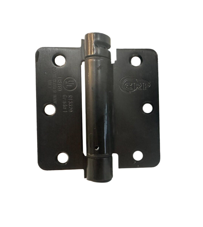 NEWSH35R 3.5x3.5 SPRING HINGE 1/4 RADIUS - Cal Royal Hardware