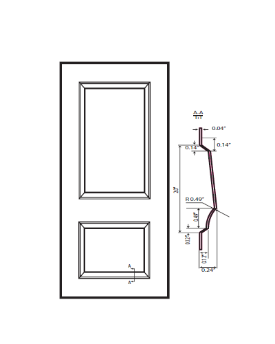 18-Gauge Galvanized Steel 2-Panel Doors – 1900 Series - www.calroyalhardware.com