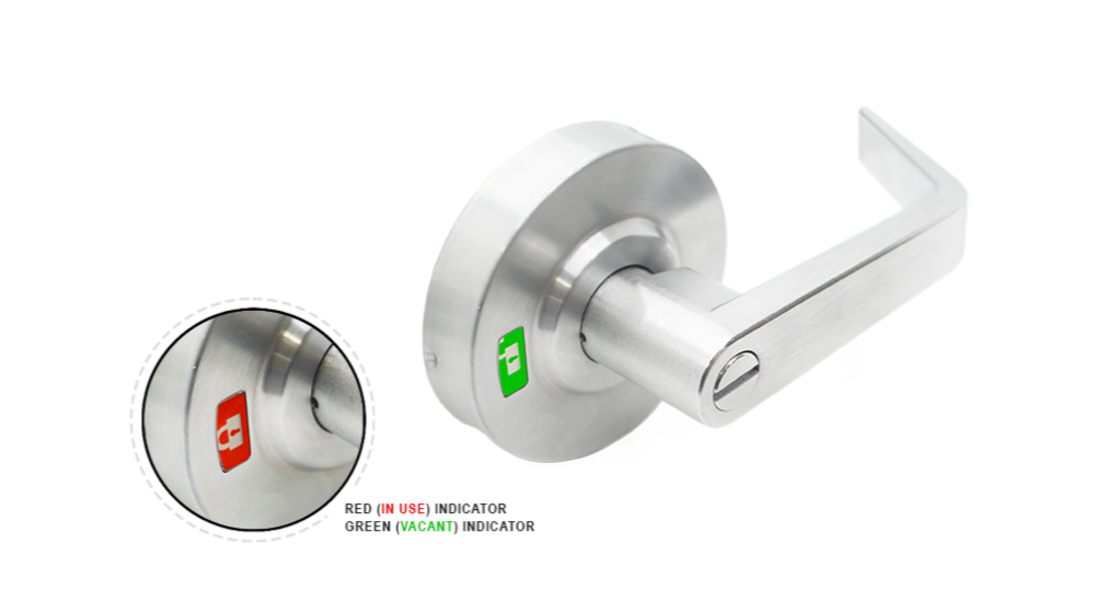 California Code Levers Grade 1 Heavy Duty Cylindrical Leverset Privacy With Indicator | www ...