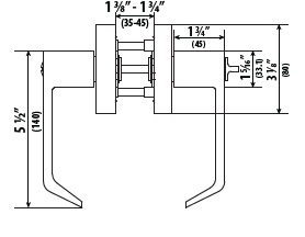 INDLEV-20 PRIVACY INDICATOR LEVERSET - Cal Royal Hardware