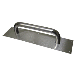 1007ADA Pull Plate Solid Bar 1" Round 1000 Series - Cal Royal Hardware