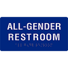 4" x 8" ALL GENDER SIGN RAISED BRAILLE