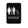 6" X 9" UNISEX HANDICAP RESTROOM SIGN