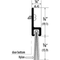 Cal Royal Nylon Brush Door Sweep 
