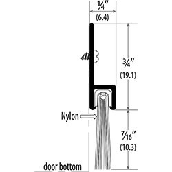 Cal Royal Door Brush Sweep