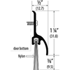 Cal Royal BWR-301 Nylon Brush Door Sweep with Drip Cap