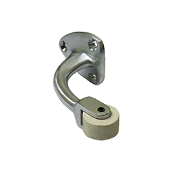 CURB19 SOLID BRASS CURVED ROLLER STOP - Cal Royal Hardware