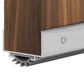 Cal Royal DS-404 Aluminum Door Shoe with Vinyl Insert