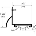Cal Royal DSR-408 DOOR SHOE WITH RAIN DRIP
