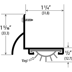 Cal Royal DSR-408 DOOR SHOE WITH RAIN DRIP