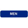 MEN WITH BRAILLE TEXT