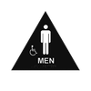 MEN SIGN RAISED & BRAILLE