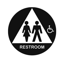 NEWUCHS10 UNISEX SIGN RAISED & BRAILLE - Cal Royal Hardware