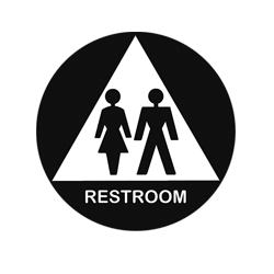 UNISEX RAISED & BRAILLE, 12" - Cal Royal Hardware