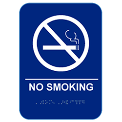 6" x 9" NO SMOKING SIGN