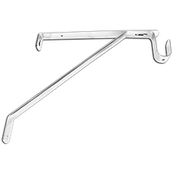 ADJUSTABLE SHELF AND OVAL ROD SUPPORT
