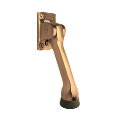 5" SOLID BRASS KICK DOWN DOOR HOLDER