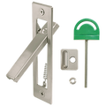 Flip Privacy Sliding Door Lock with Strike Plate and Emergency Key