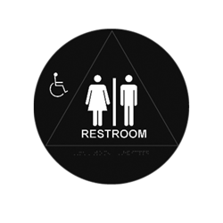 UCHS10 UNISEX SIGN RAISED & BRAILLE - Cal Royal Hardware