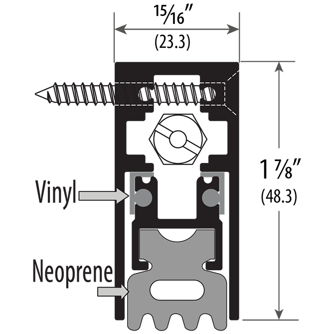 ADB-701 Automatic Door Bottom - Cal Royal Hardware